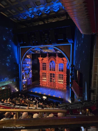 Savoy Theatre Dress Circle FA2 view from seat photo