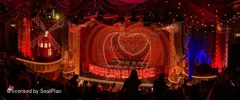 Al Hirschfeld Theatre Mezzanine Q4 view from seat photo