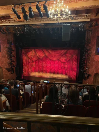 August Wilson Theatre Mezzanine H4 view from seat photo