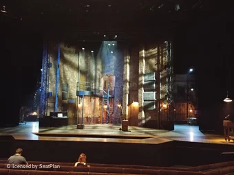 Barbican Theatre Stalls J17 view from seat photo