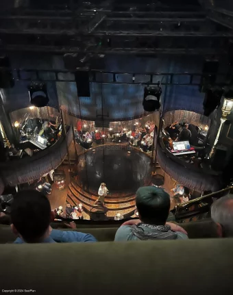 Playhouse Theatre Upper Circle D9 view from seat photo