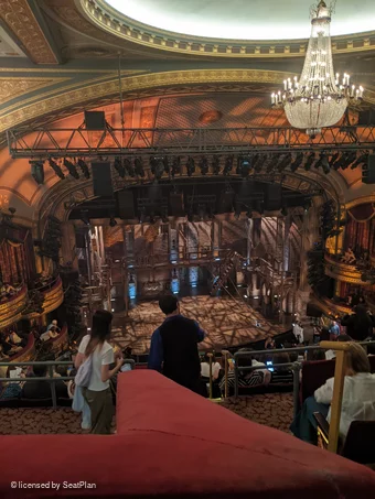 Richard Rodgers Theatre Rear Mezzanine K1 view from seat photo