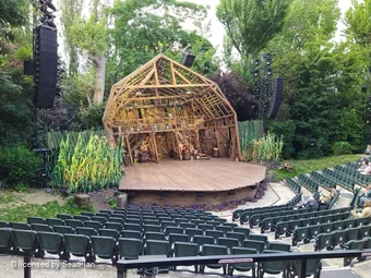 Regent's Park Open Air Theatre Upper Right M58 view from seat photo