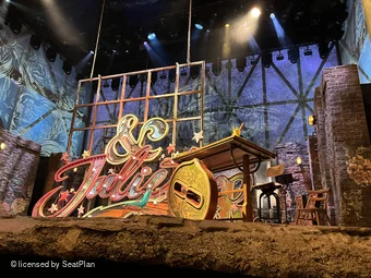 Shaftesbury Theatre Stalls B13 view from seat photo