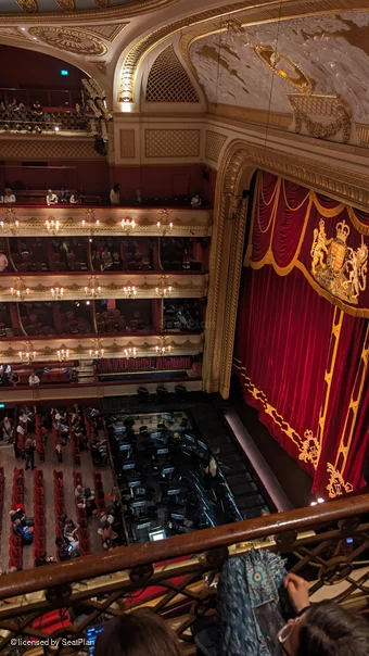 Royal Opera House Upper Slips DD31 view from seat photo