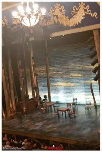 Gerald Schoenfeld Theatre Mezzanine F20 view from seat photo