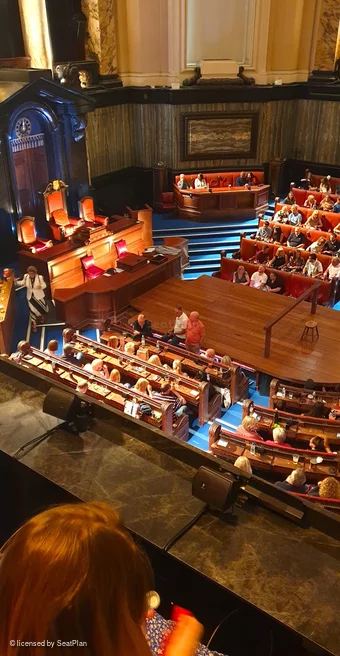 London County Hall South Gallery B13 view from seat photo