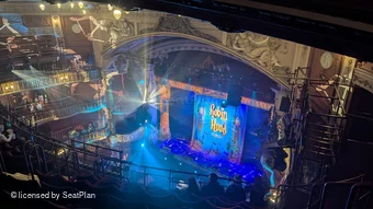 New Wimbledon Theatre Upper Circle H1 view from seat photo