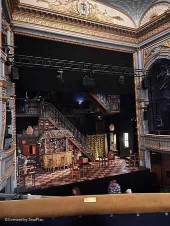 Harold Pinter Theatre Dress Circle B17 view from seat photo