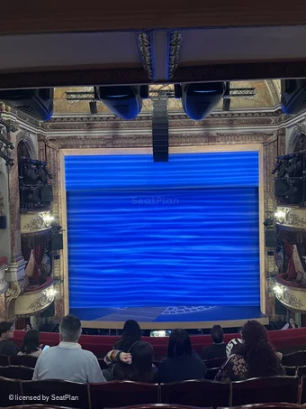 Novello Theatre Dress Circle F12 view from seat photo