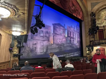Barrymore Theatre Orchestra H17 view from seat photo