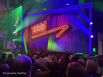 Palace Theatre Orchestra H122 view from seat photo