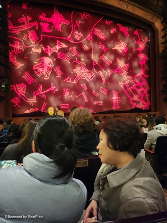 Lyceum Theatre Stalls K33 view from seat photo