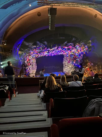 Cambridge Theatre Upper Circle M41 view from seat photo