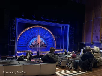 Queen Elizabeth Hall Rear Stalls BB29 view from seat photo