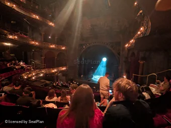Palace Theatre Dress Circle D9 view from seat photo