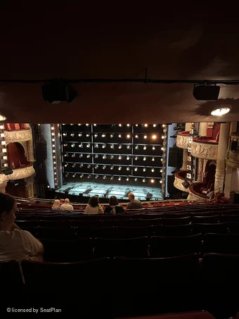 Shaftesbury Theatre Royal Circle M10 view from seat photo