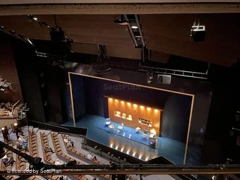 Barbican Theatre Gallery B14 view from seat photo