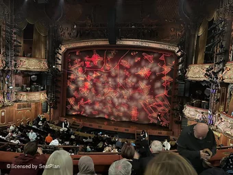 Lyceum Theatre Royal Circle D16 view from seat photo