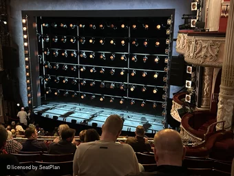 Shaftesbury Theatre Royal Circle G4 view from seat photo