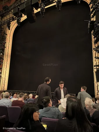 Lyceum Theatre Orchestra K6 view from seat photo