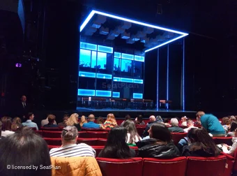 Peacock Theatre Stalls K28 view from seat photo