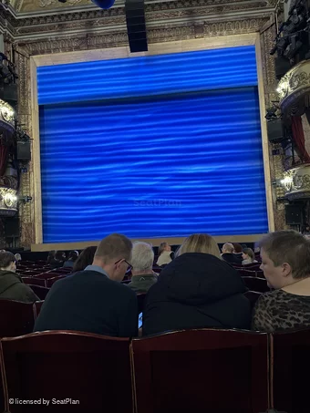 Novello Theatre Stalls O11 view from seat photo