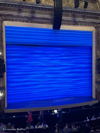 Novello Theatre Dress Circle A19 view from seat photo