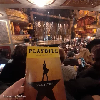 Richard Rodgers Theatre Orchestra Q23 view from seat photo
