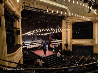 Hudson Theatre Dress Circle C13 view from seat photo