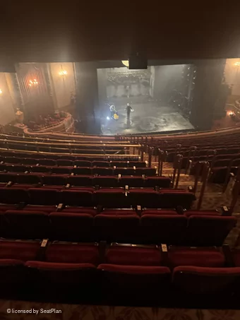 St James Theatre Mezzanine N7 view from seat photo