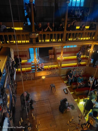 Sam Wanamaker Playhouse Playhouse Upper Gallery DD3 view from seat photo