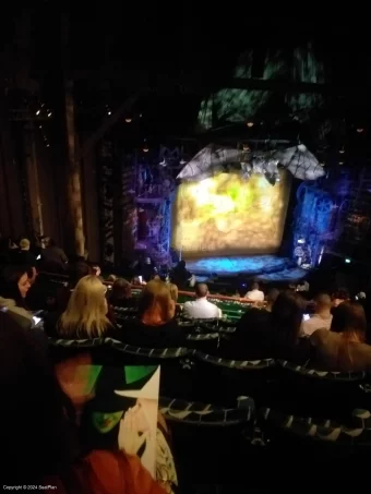 Apollo Victoria Theatre Dress Circle N47 view from seat photo