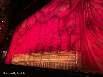 August Wilson Theatre Orchestra B6 view from seat photo