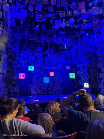 Cambridge Theatre Stalls F18 view from seat photo