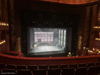 Prince Edward Theatre Dress Circle E28 view from seat photo