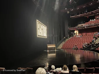 Vivian Beaumont Theater Orchestra H112 view from seat photo