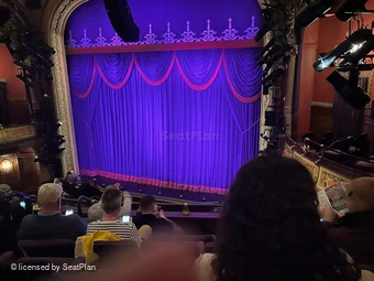 Lyceum Theatre Mezzanine E10 view from seat photo