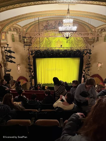 Golden Theatre Rear Mezzanine F107 view from seat photo