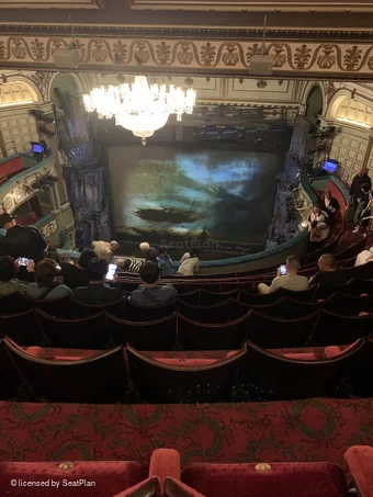 Sondheim Theatre Grand Circle K8 view from seat photo