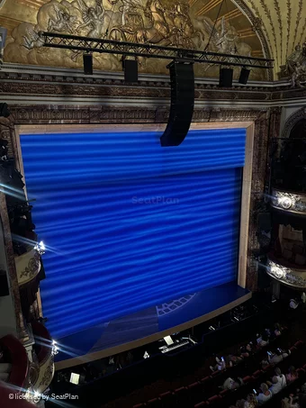 Novello Theatre Grand Circle AA13 view from seat photo