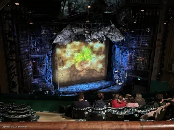 Apollo Victoria Theatre Dress Circle G42 view from seat photo