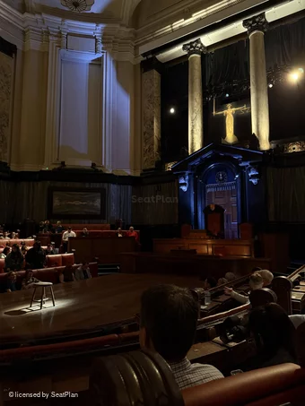London County Hall Courtroom Stalls D102 view from seat photo
