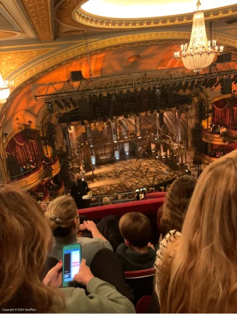 Richard Rodgers Theatre Rear Mezzanine M5 view from seat photo