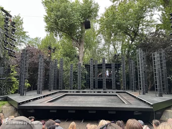 Regent's Park Open Air Theatre Lower Centre G22 view from seat photo