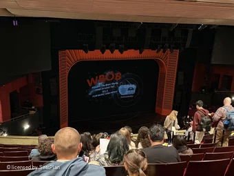 Marquis Theatre Mezzanine M7 view from seat photo