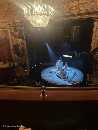 Longacre Theatre Balcony B15 view from seat photo
