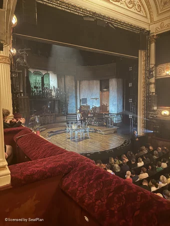 Lyric Theatre Dress Circle BoxE1 view from seat photo