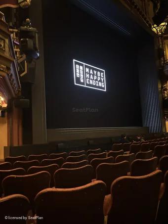 Belasco Theatre Orchestra H15 view from seat photo