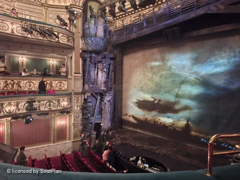 Sondheim Theatre Dress Circle B4 view from seat photo